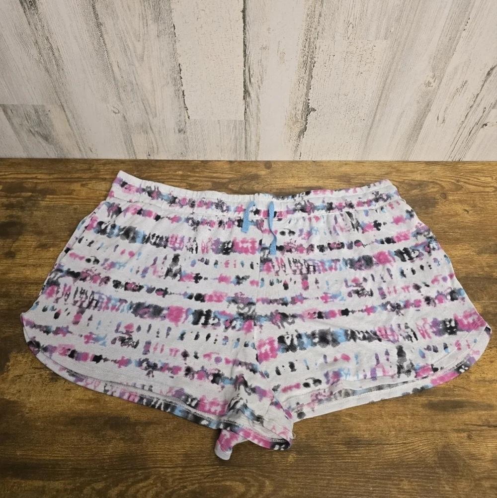 Secret Treasure Tie-Dye Lounge Shorts Womens Plus Size 2X